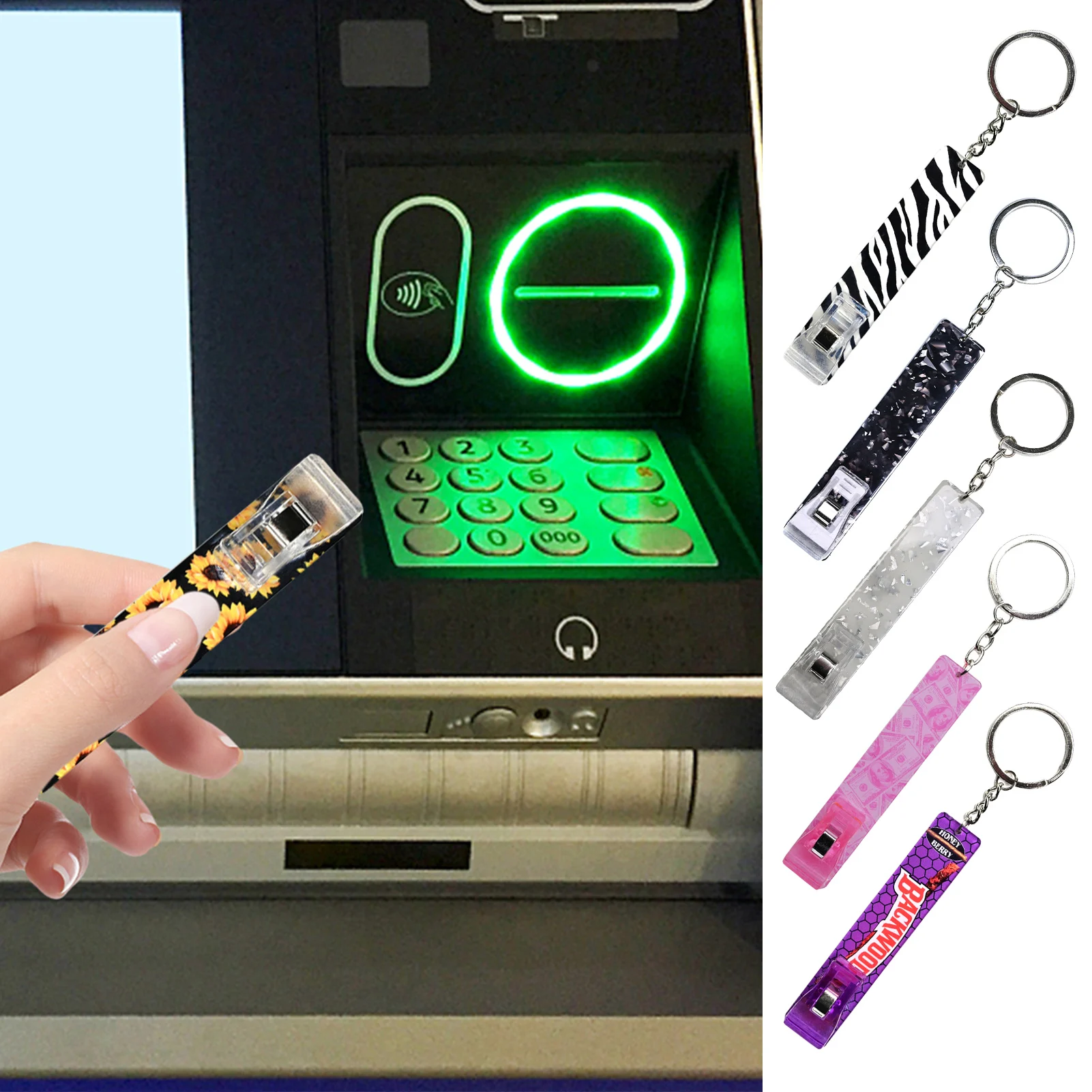 Credit Card Puller Cool Card Grabber For Long Nails Non-contact ATM Debit  Card Clip Keychain Long Nail Protection For Girls Wom - AliExpress Jewelry  & Accessories