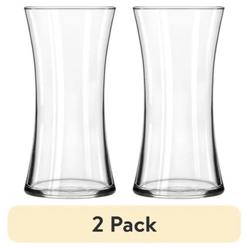Clear Glass Floral Vase Set 4