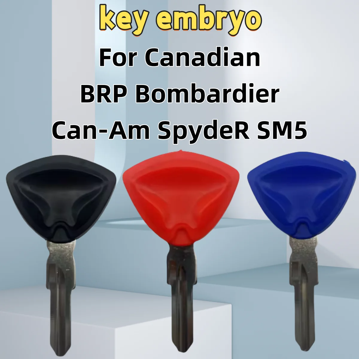 Blank Key Motorcycle Replace Uncut Keys anti-theft Canadian BRP Bombardier Can-Am SpydeR SM5 motorcycle keys motorcycle key accessories