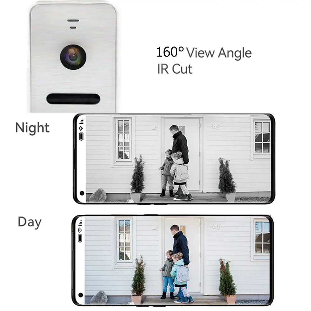 1080P Tuya Smart Wifi Video Intercom In Private House Security Protection Apartment Intercom System For Home Metal Doorbell