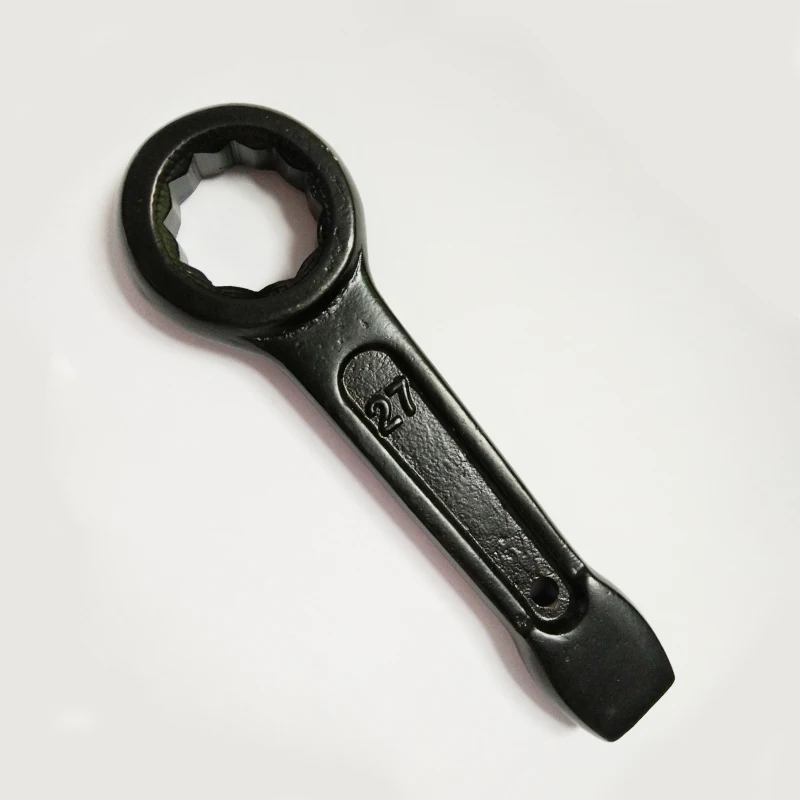 

1pcs 27mm Heavy Single-headed Universal Box End Wrench High Quality Percussion Ring Spanner Nut Hand Tool for Mechanic Industry