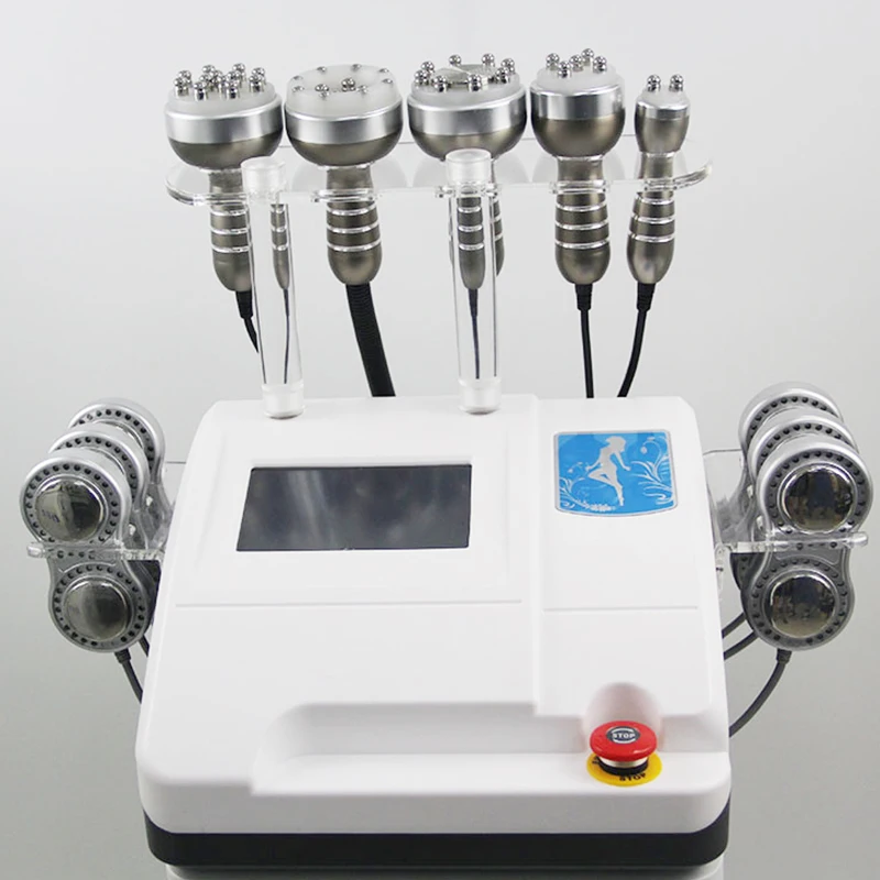 6 in 1 Multifunctional 40K Cavitation Machine for Fat Lossing Body Slimming Face Lift Firm Skin Beauty Salon