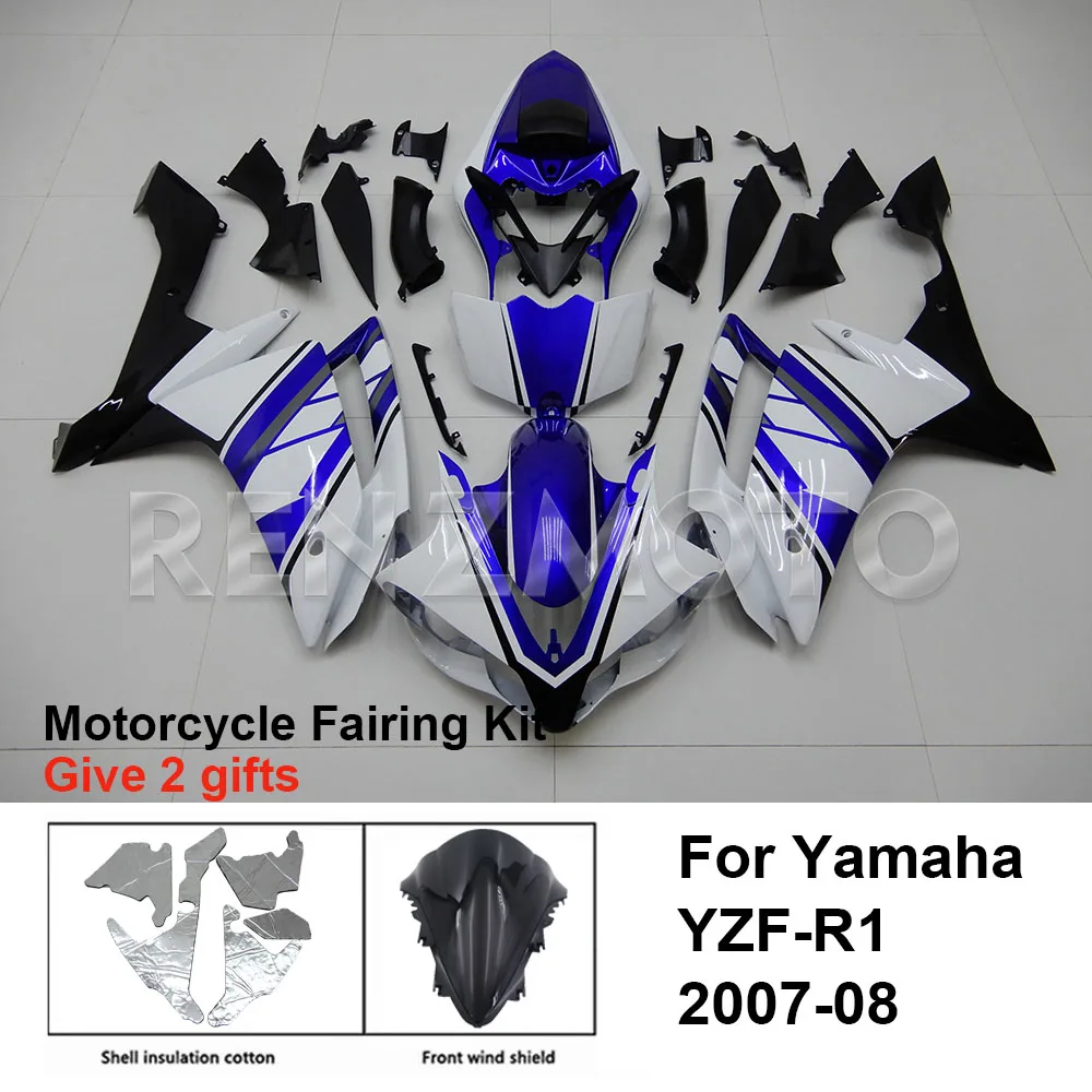 

Motorcycle Fairing Set Body Kit Plastic For YAMAHA YZF-R1 YZF R1 2007-2008 Accessories Injection Bodywork Y1007-109a