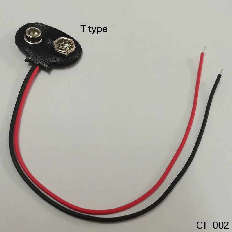 1 Stück 9 V Batterie-Snaps-Stecker, vielseitiger 9-V-Batteriehalter, I/T-Typ, weiche/harte Schale, Krokodilklemme, DC 5521 männlicher/weiblicher Adapter – Detail 18