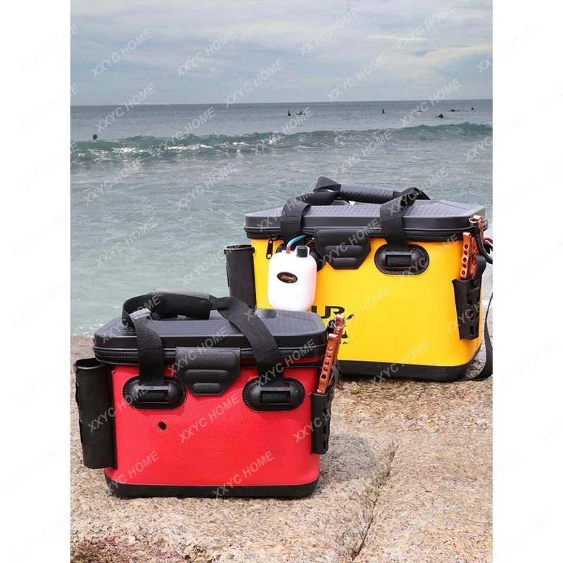 

Multifunctional Handbag Special Portable Rectangular Live Shrimp Barrel for Wild Fishing Oxygen Fish Barrels Fish Bucket