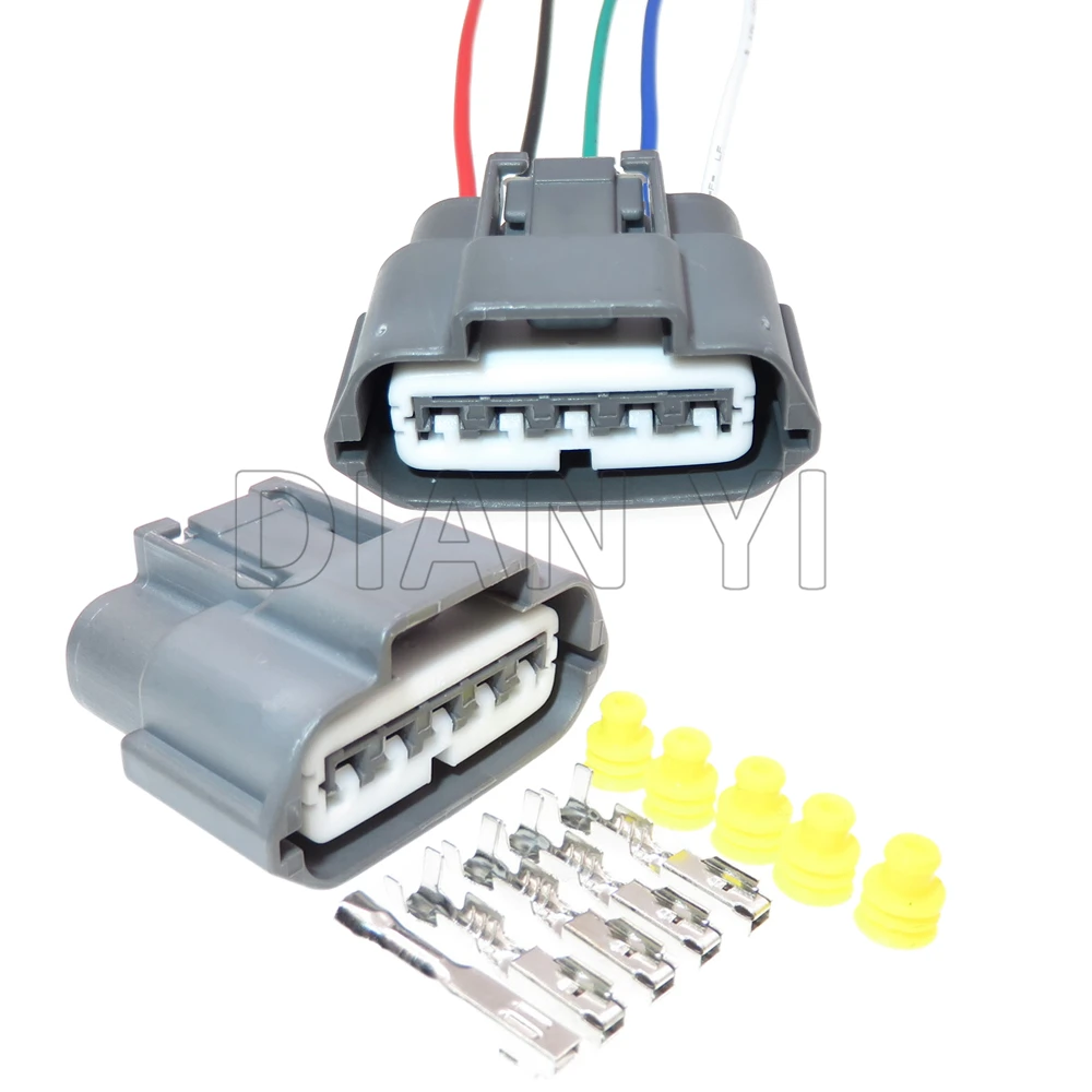 

1 Set 5 Way Starter Automotive Waterproof Wire Plug MAF Electrical Socket 6189-0848 Car Air Flow Sensor Connector For Nissan