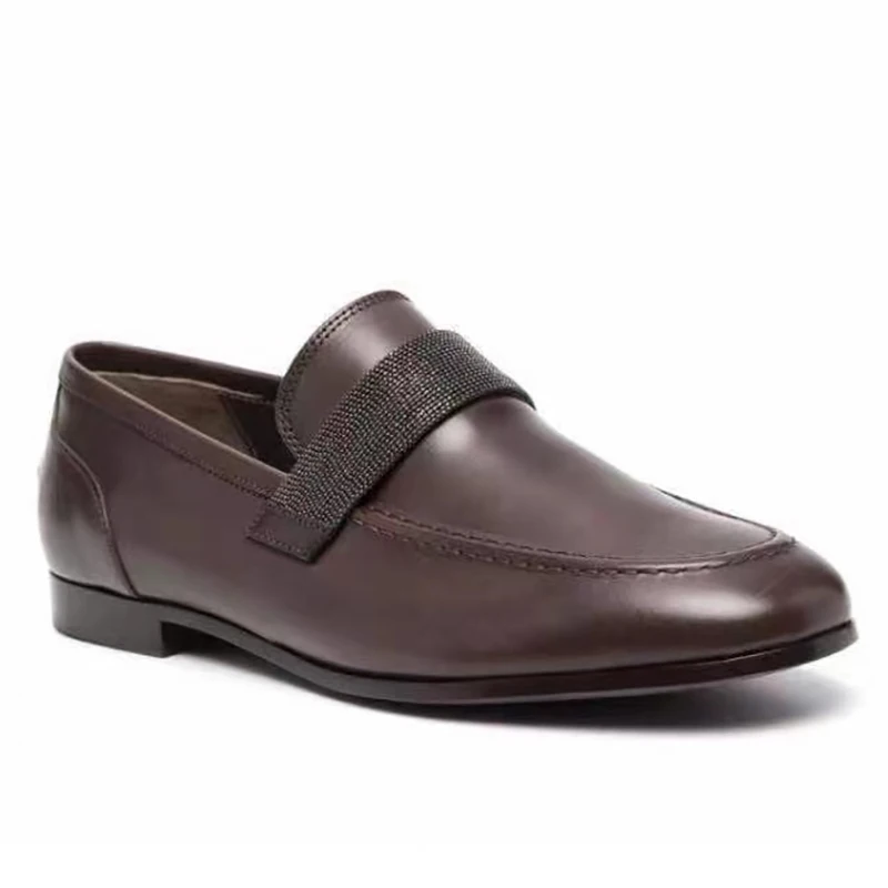 

Loafers women's 2022 spring new flat-bottomed slip-on casual shoes a pedal retro British style small leather shoes