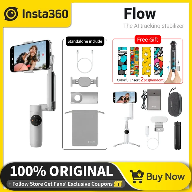 Insta360 Flow Smartphone Gimbal Stabilizer Creator Kit