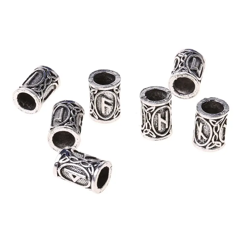 24 Pcs Retro Silver Metal Beads West for Coast Paracord