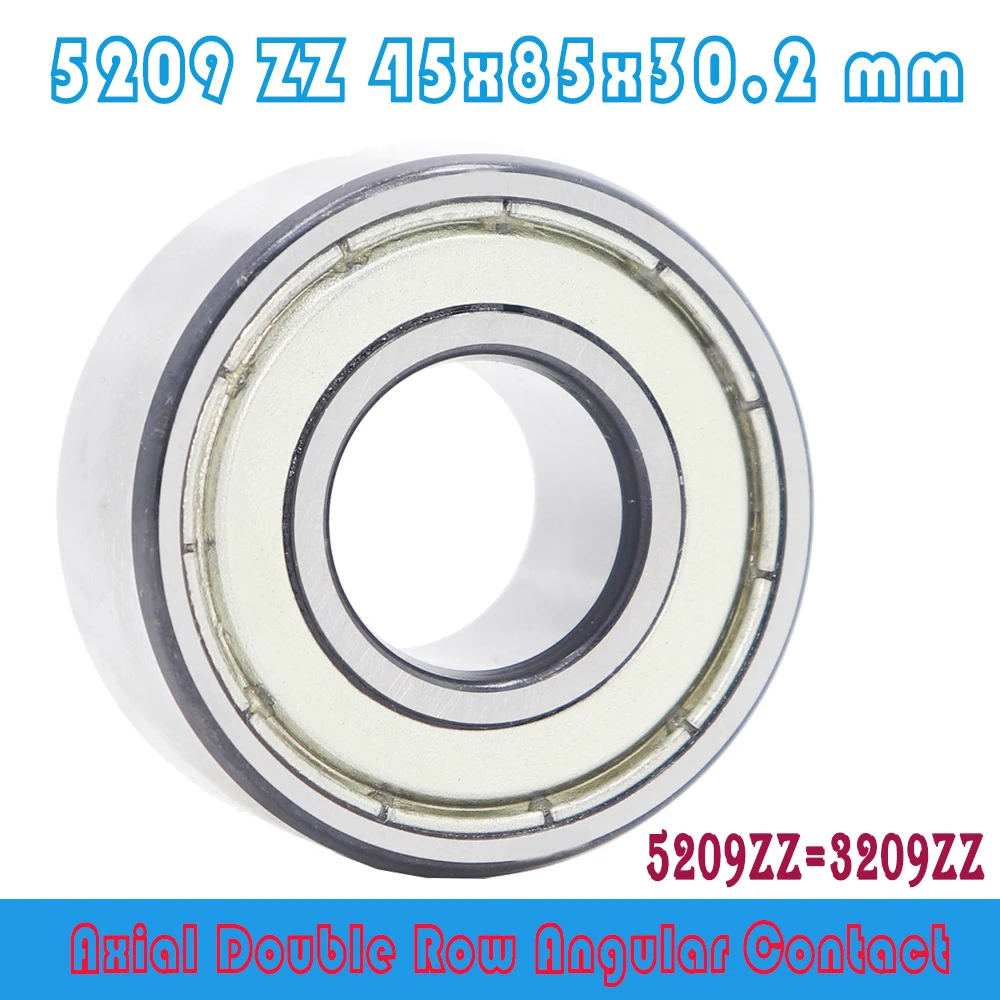 5209 Zz Bearing 45 X 85 X 30.2 Mm ( 1 Pc ) Axial Double Row Angular ...