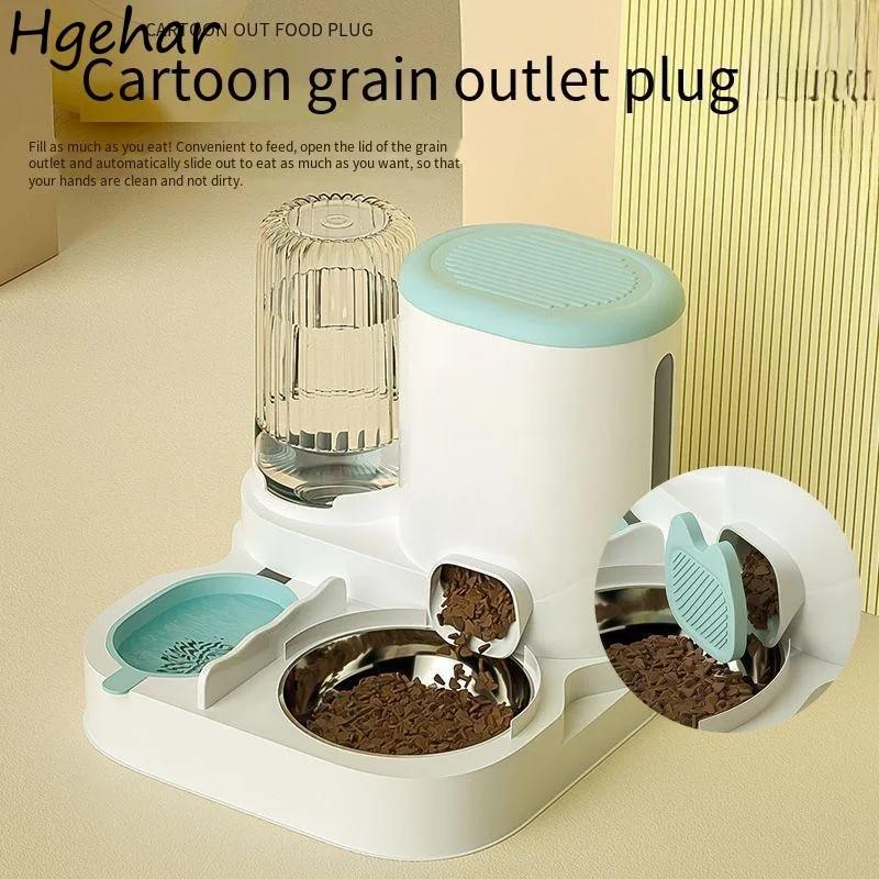 

Бытовая портативная многофункциональная Автоматическая миска для кошек, диспенсер для воды, товары для домашних животных, питьевая и кормушка, большая емкость