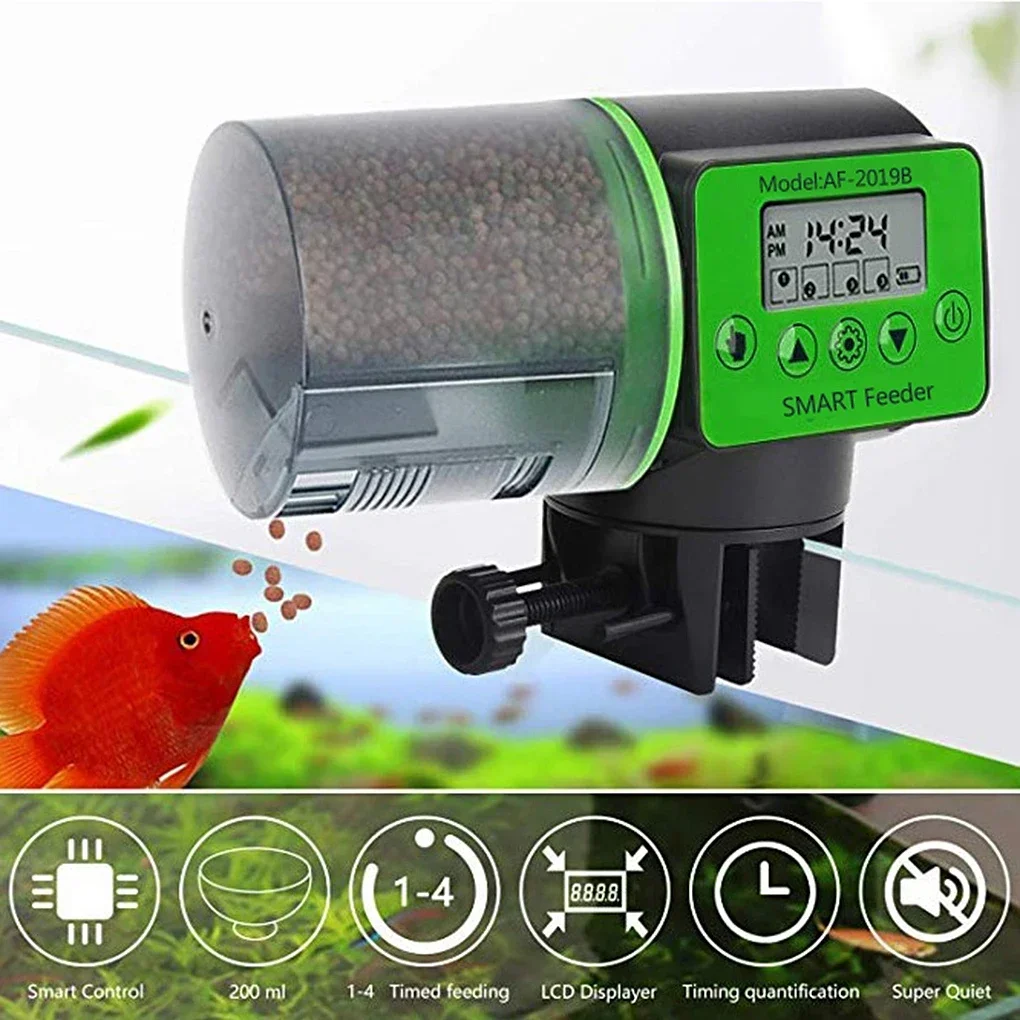 

Accessory Plastic Aquarium Automatic 200ml Feeder Weekend Office Aquatic Feeding Dispenser Dispensing Fish