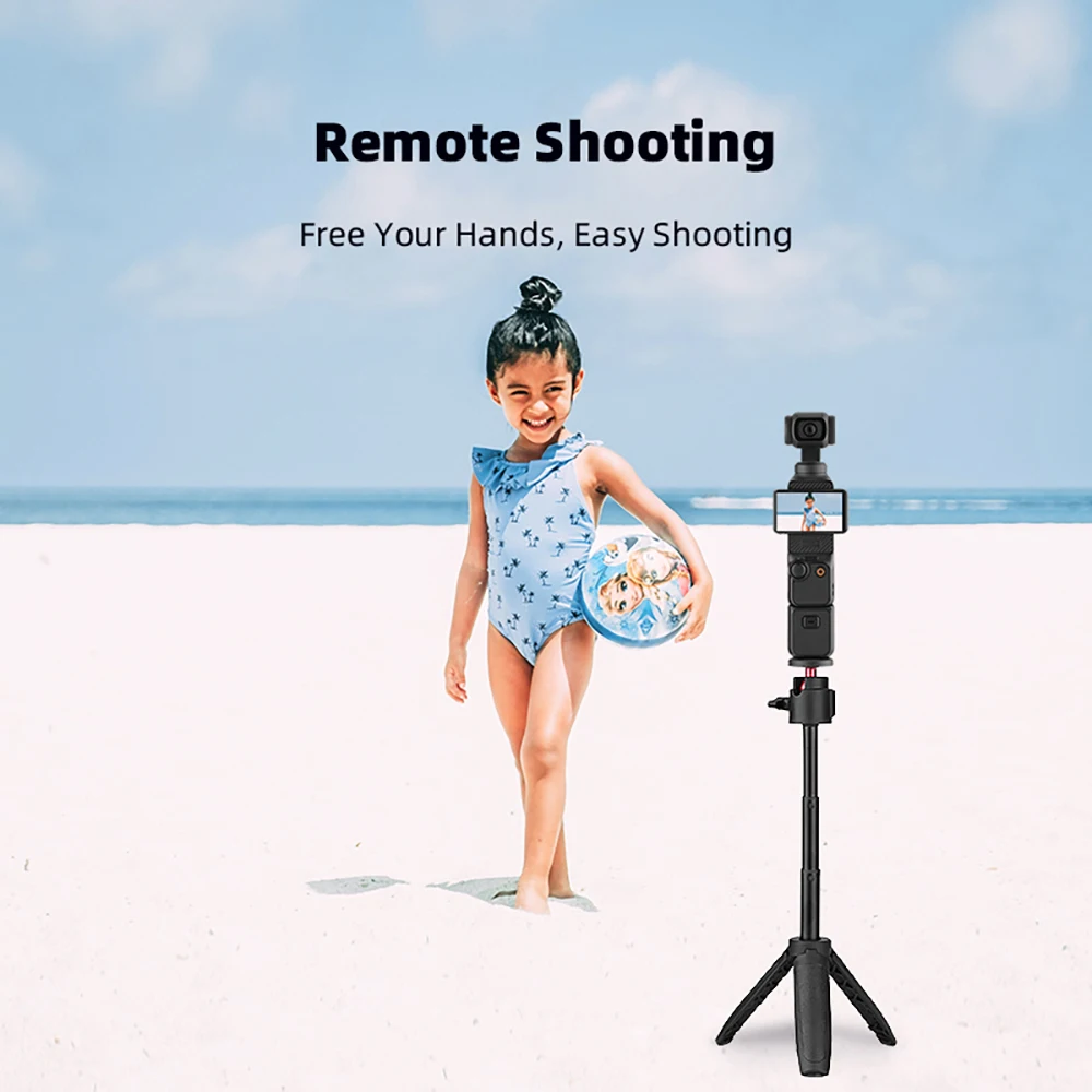 BRDRC Stativ-Selfie-Stick für DJI OSMO Pocket 4 3/Action 6/Insta360 X5 Ace Pro/Gopro Zubehör Verstellbare Verlängerungsstange – Detail 8