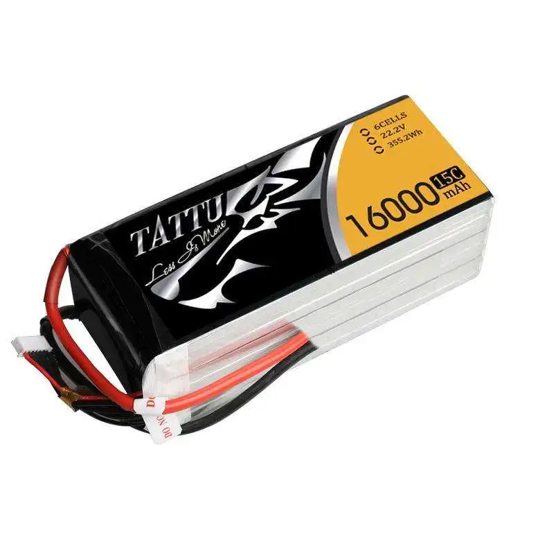 

high quality 22.2V 6S 25C lipo tattu 16000mah battery for agricultural sprayers