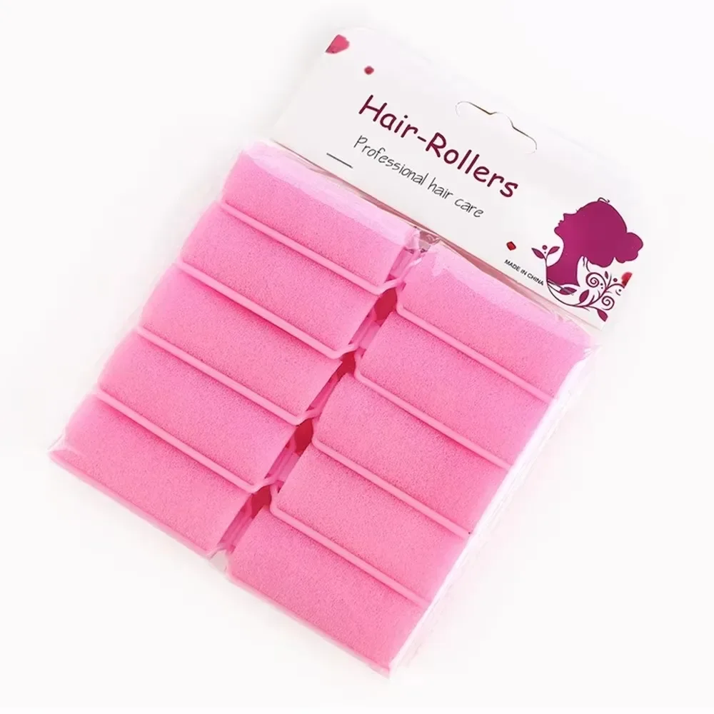 2.4Inch Foam Sponge Hair Rollers Hair Curlers Sleep In Soft Sleep Rollers Curlers for Curls Style Heatless Christmas Party