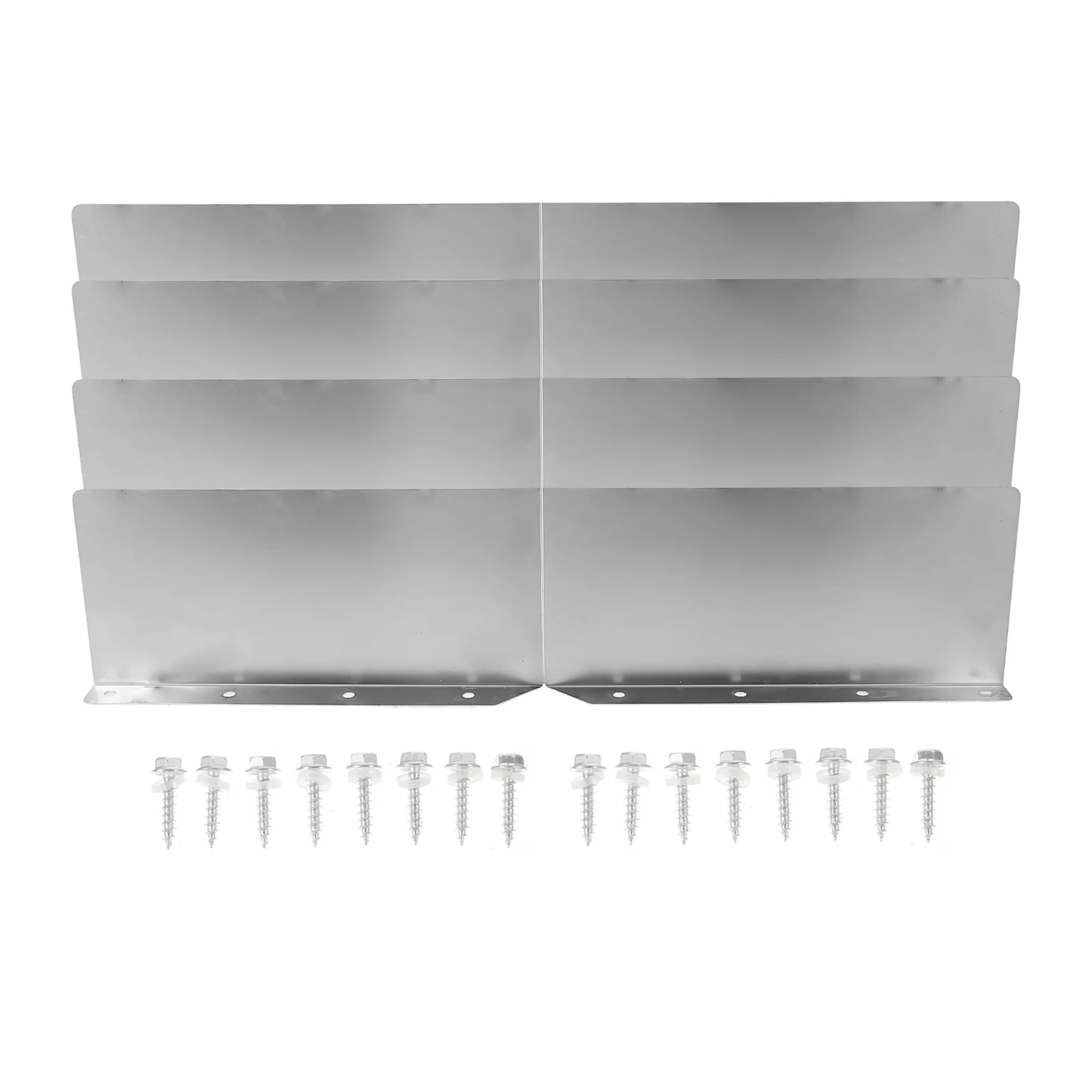 

4pcs Rain Diverter Roof Rainwater Diverter Aluminum Gutter Splash Guards for House Roof Corner