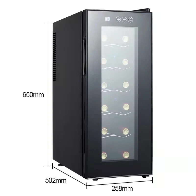 Multi-layer Fridge Mini Home Freezer Glass Single Door Wine Refrigerator