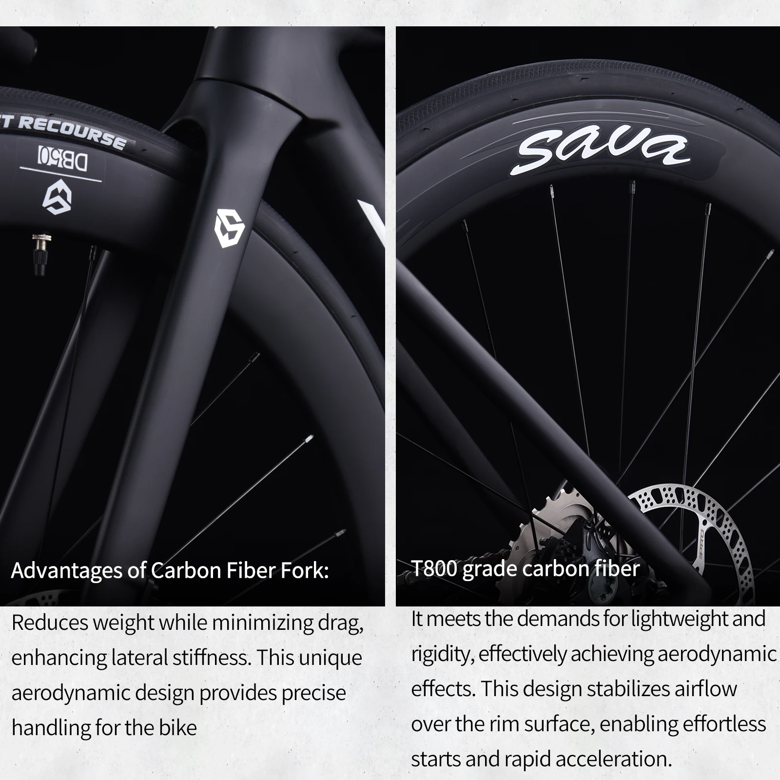 SAVA A7L Carbon Fiber Road Bike with Shimano R7100 24-Speed