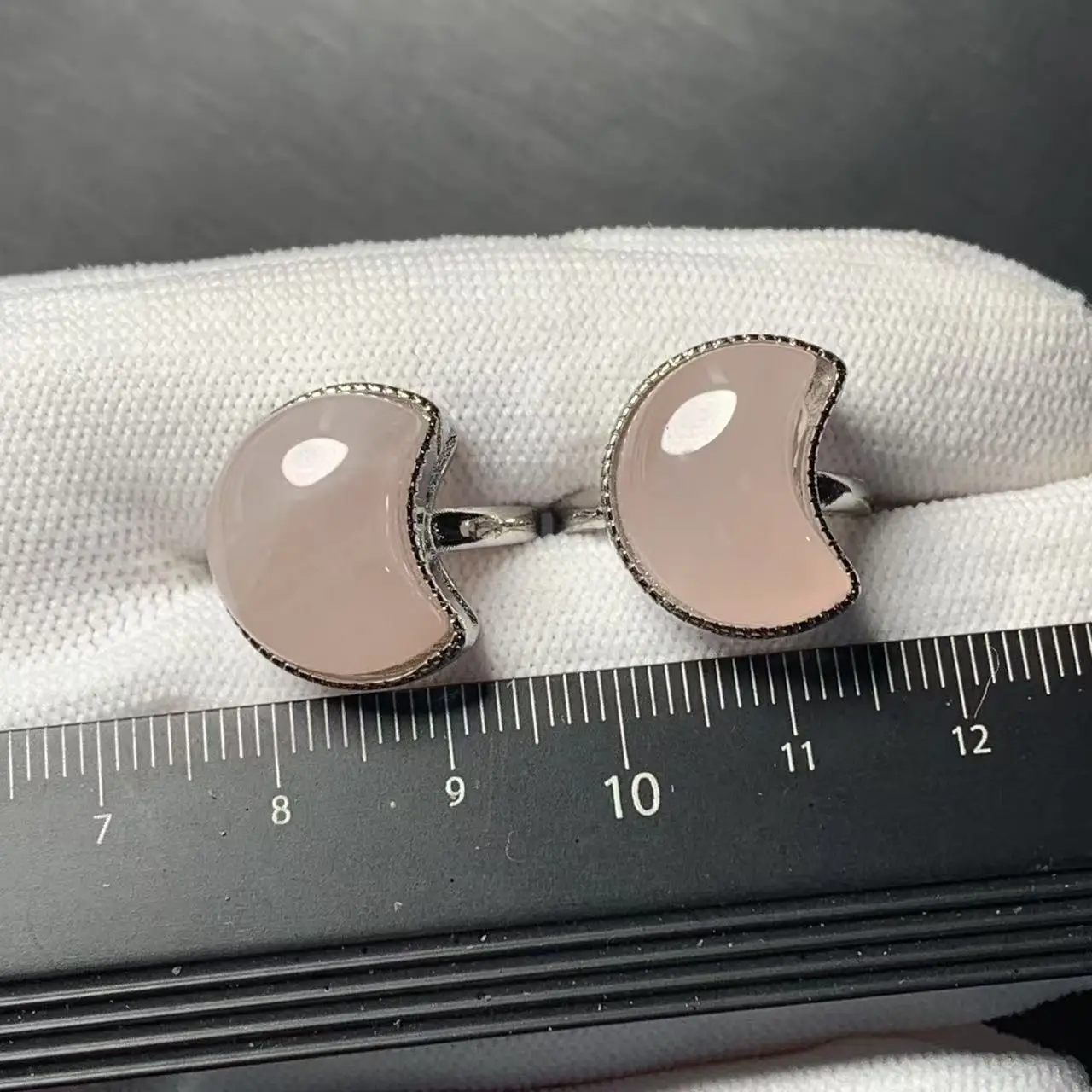 MM Natural Rose Quartz Ring Adjustable Female Ring Jewelry for Women Gift Wholesale High Quality Vintage Fine