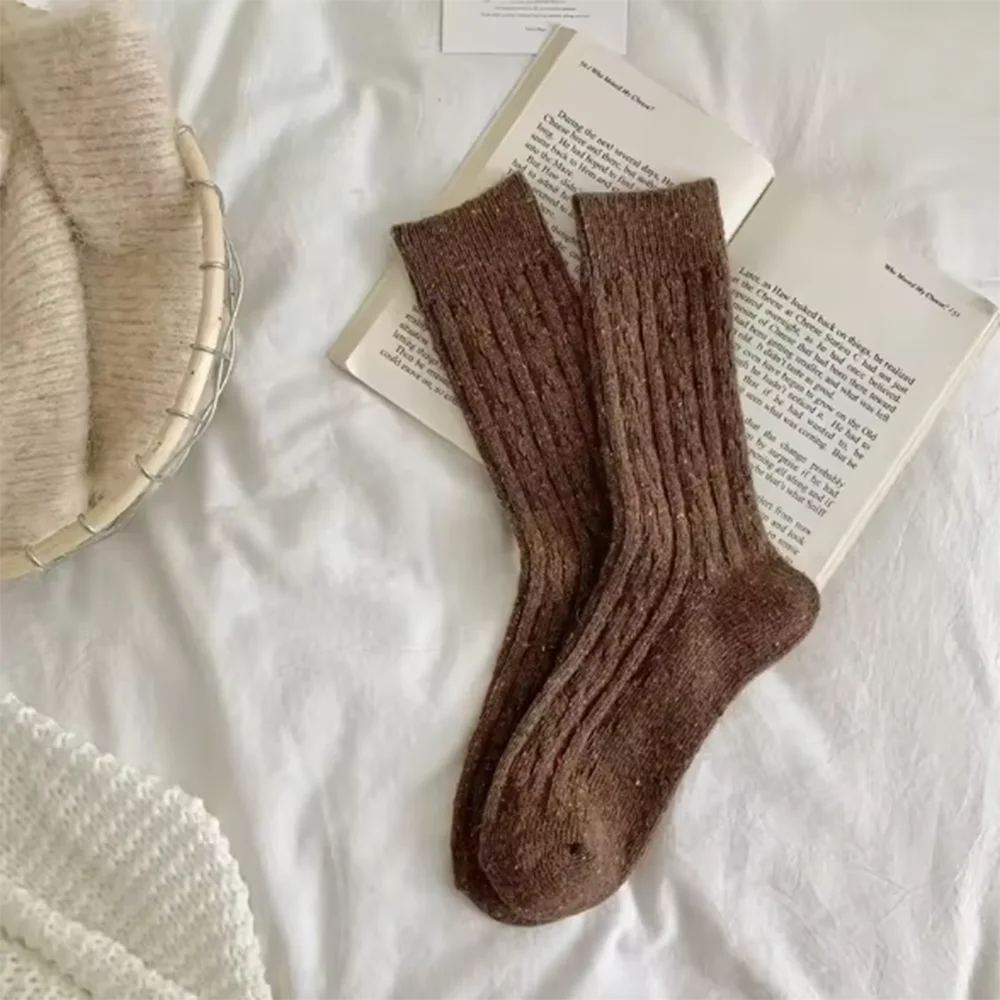 Women's Trendy Japanese-Style Striped Wool Socks