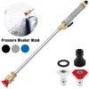 Pressure Washer Wand Heavy-Duty Metal Jet High-Pressure Washer Tools with 2 Nozzles Multipurpose Wash Accessories for Car Garden 1