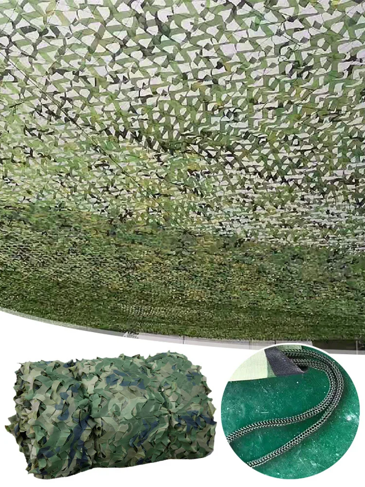 Rete Ombreggiante Mimetica Rete Di Protezione Solare Verde Pianta Serra Pergola Decorazione Giungla All'Aperto Copertura Del Patio Del Giardino 3X3M 3