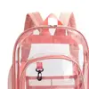 Transparent Backpack Adjustable Shoulder Strap Waterproof Heavy-Duty Large PVC See Through Backpack Women Men School Bag 4