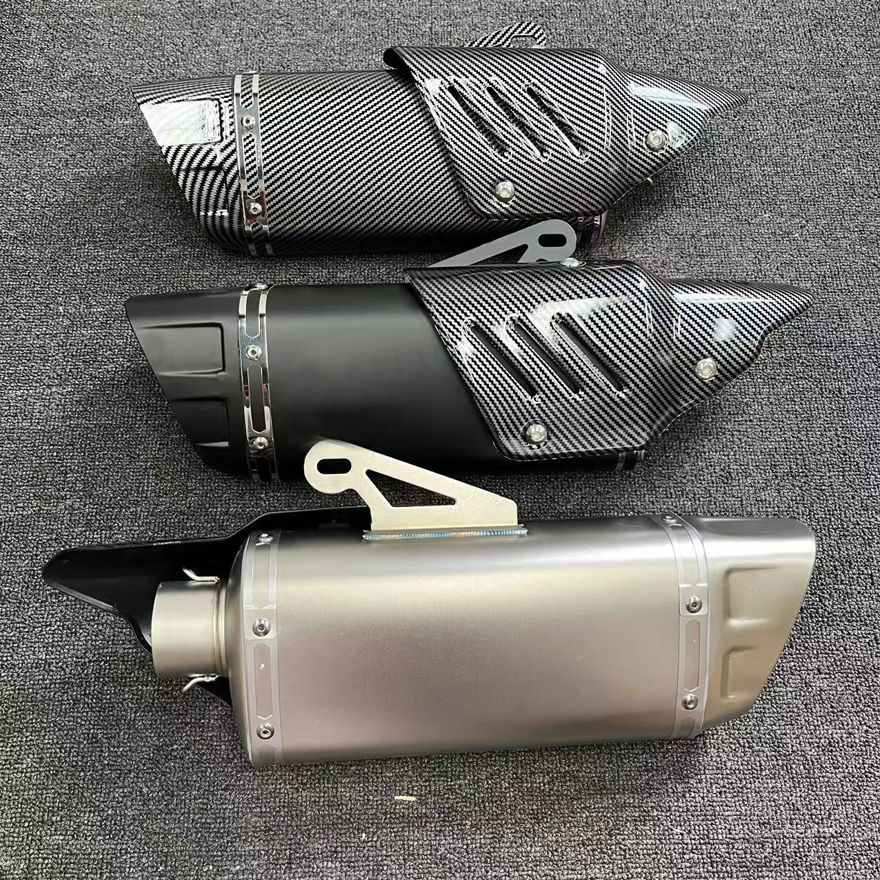 Universal 51mm Muffler Escape Stainless Motorcycle Exhaust AKR for Ninja Z400 250 Z900 ZX6R KTM RC for YAMAHA R6 R3