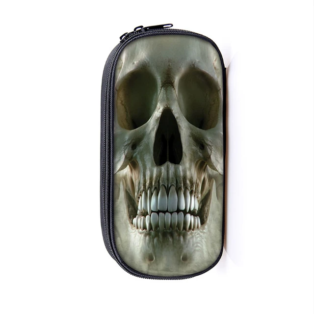 Estuches cosméticos Cool Death portalápices, bolsa para niños, caja de lápices Azrael Grim Reaper, estuches escolares, bolsas de maquillaje para niños -