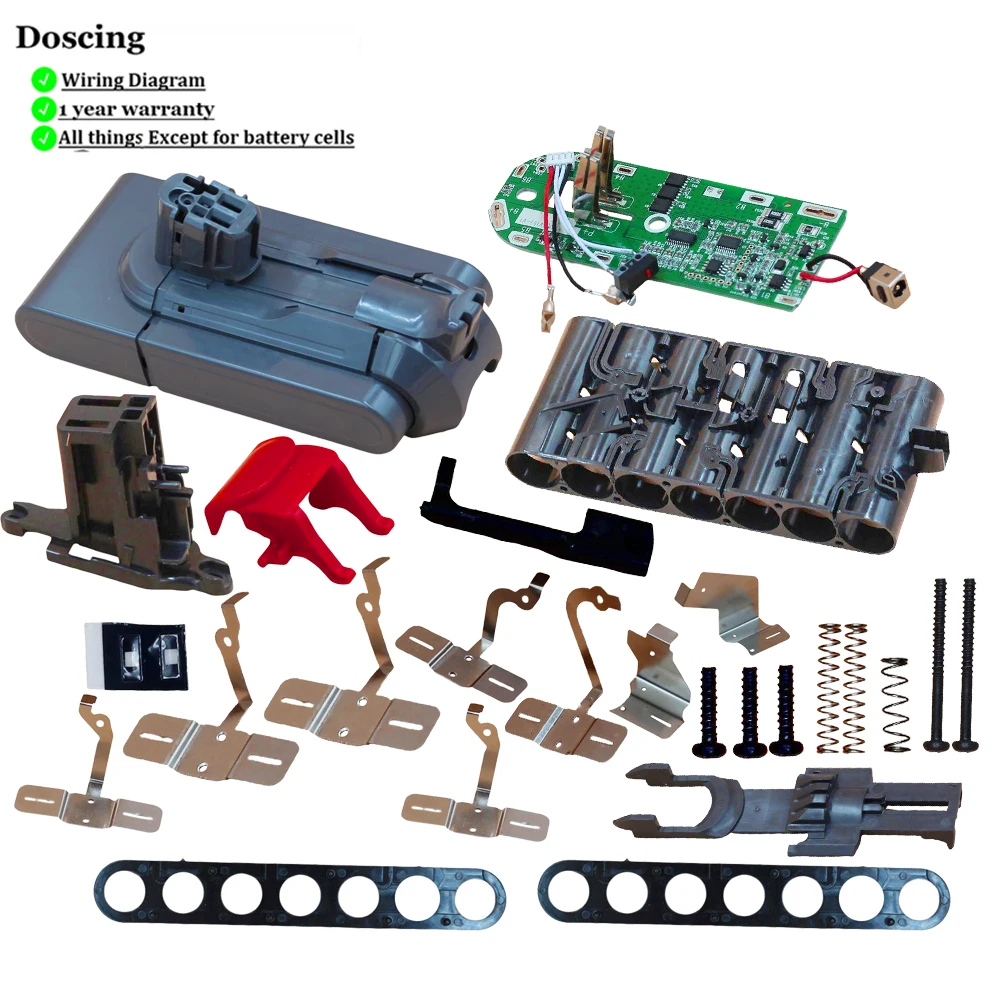 Battery Place case PCB Set for Dyson V11 Complete Extra, Dyson V11