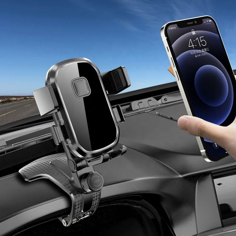 

Universal 360 Degree Rotation Car Dashboard Cell Phone Holder for 4 to 7 inch Smartphone Bracket Car Clip Phone Mount Stand