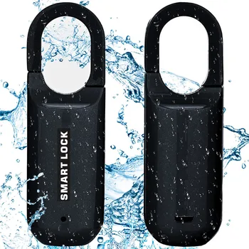 Smart Fingerprint Padlock for Locker Small Rechargeable Fingerprint Lock Keyless Biometric Thumbprint Padlock Locker Suitcase 1