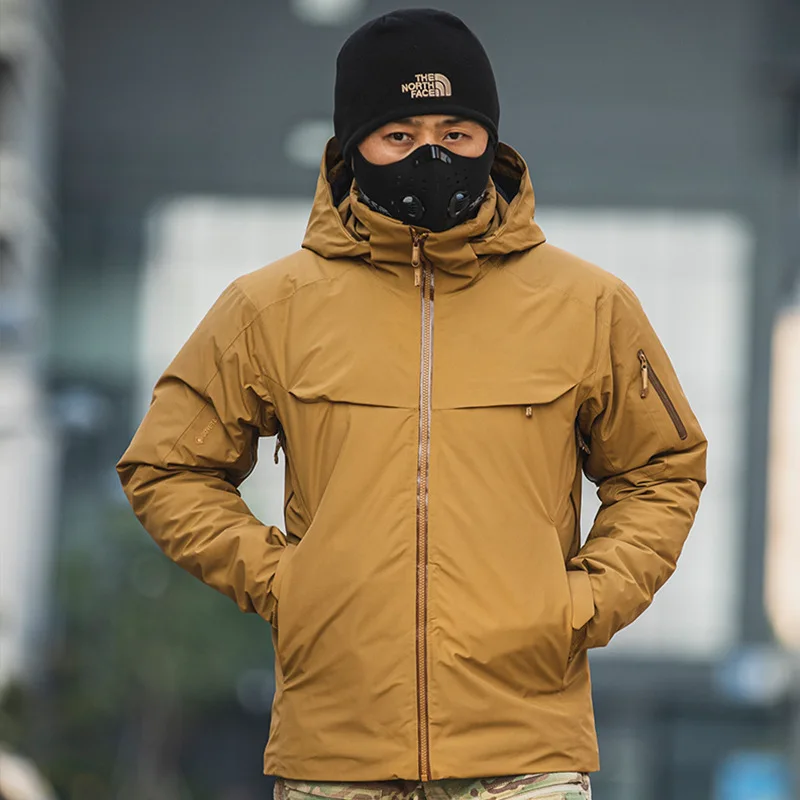 Down Jacket For Men New Winter Waterproof Insulated Outdoor Camping Hiking Climbing High Quality Designer Brand