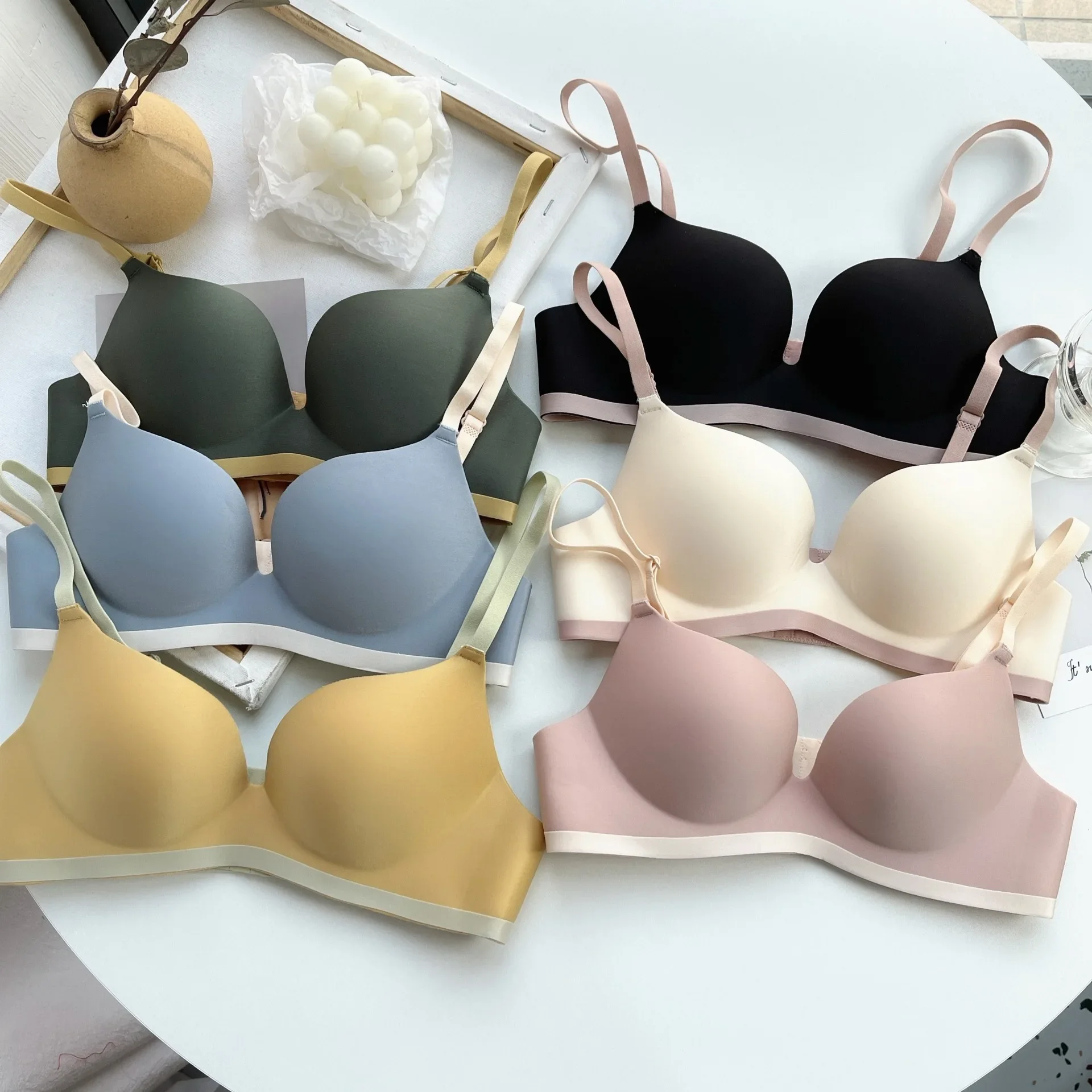 One-Piece Bra Sexy Women Wireless Corset Underwear Breathable Seamless Bralette Gather Push Up Lingerie Intimates Soutien Gorges 2