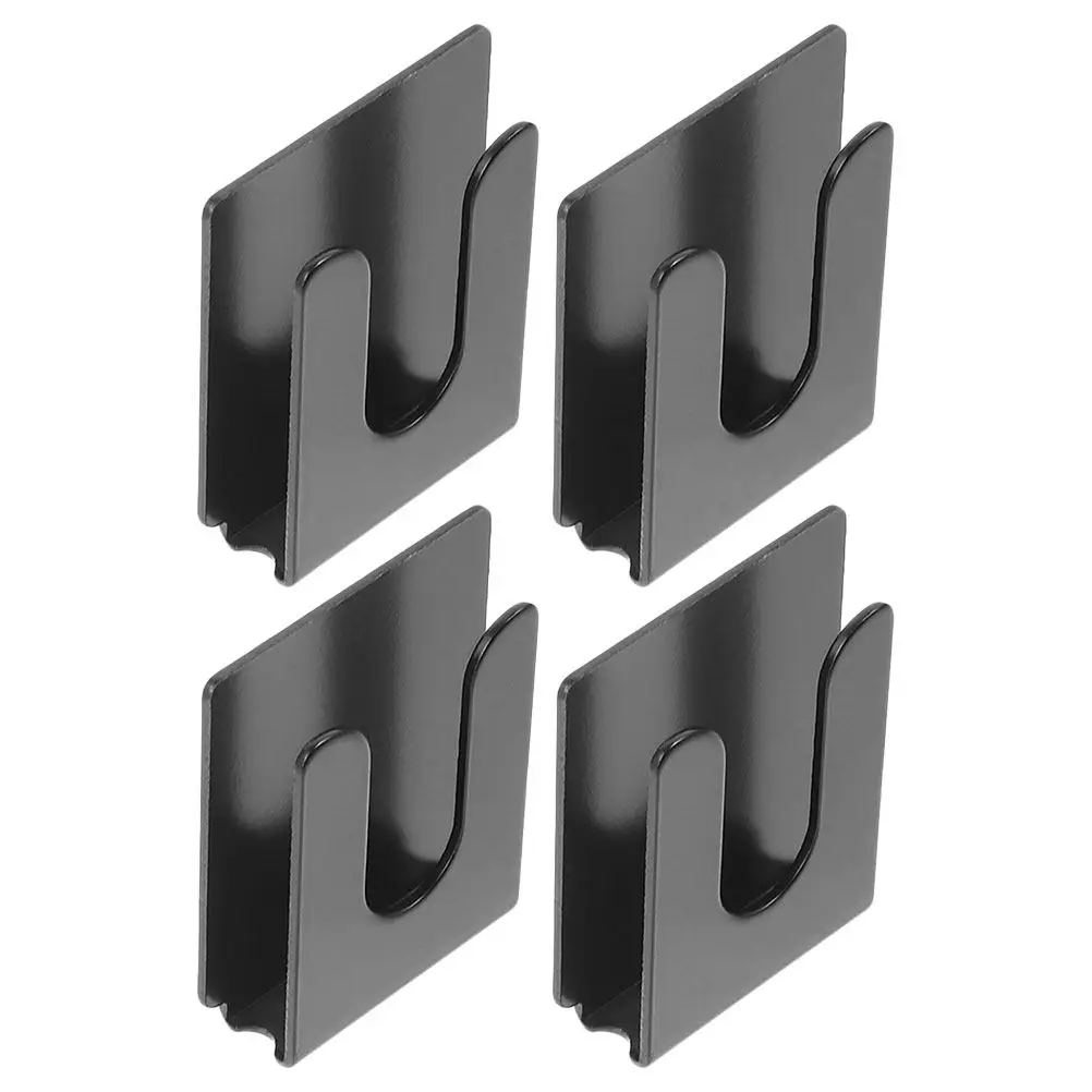 4Pcs 자동차 마이크 홀더 블랙 메탈 안정적인 마운트 라디오 마이크 행거 클립..