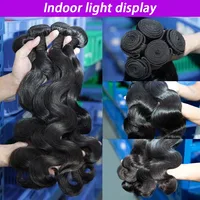 Paquets de vague de corps cheveux humains 1/3/4 paquets de cheveux humains couleur noire naturelle paquets d'armure vierge brésilienne Extensions de cheveux 2