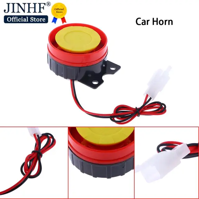 1PC 12V Durable Car Horn Air Raid Siren Alarm Universal Car Truck Horn Portable Small Electric Horn Alarm Car Interior Parts