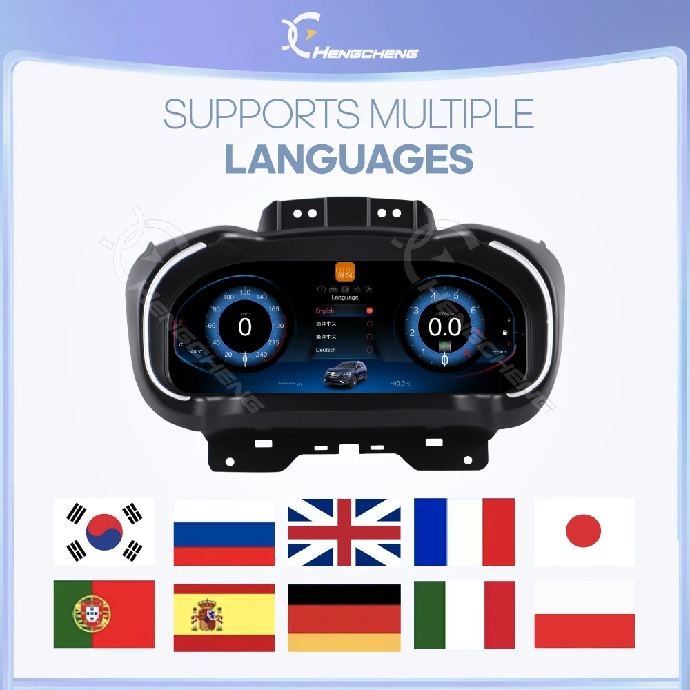 Para Renault Koleos Megane 4 Samsung SM6 Talisman 2016-2019, Panel de Instrumentos LCD para Automóvil, Carplay, Android Auto, Cabina Virtual, Instrumento Virtual 5