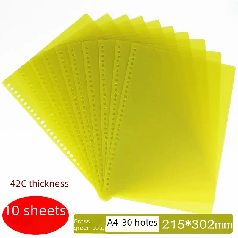 A4/30-hole grass green 10 sheets