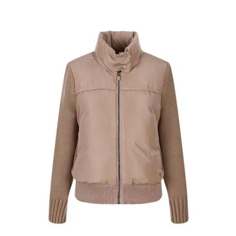 골프 코트 Korean Style Short Golf Jacket Women's down Turtleneck Winter Windproof Long Sleeve Golf Coat