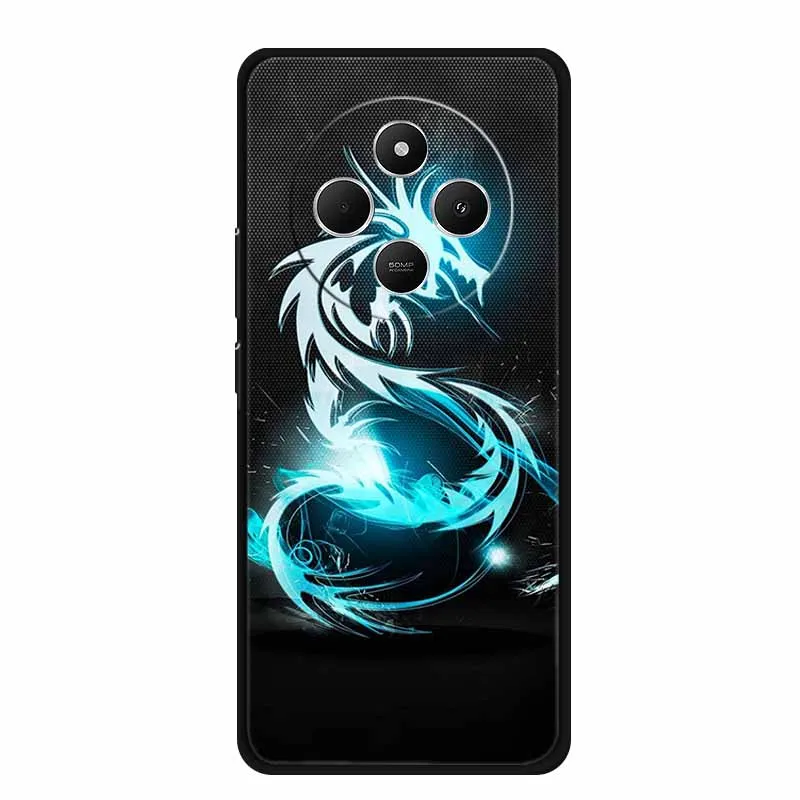 Sleek Black Silicone Shockproof Phone Case - Soft Protective Back Cover