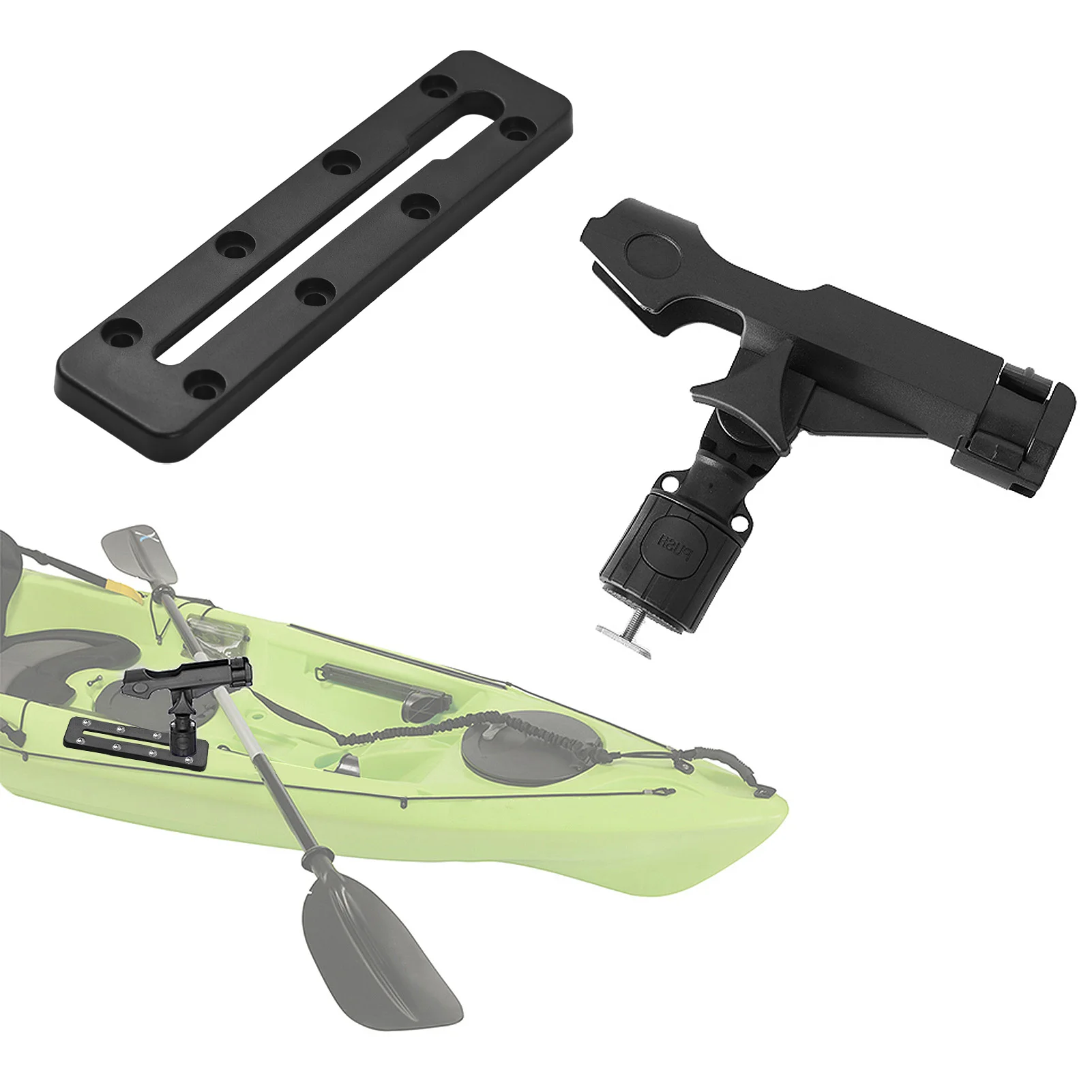 Boat Rod Holders AMYSPORTS Rail Mount Rod Clamp Holders Boat Clamp