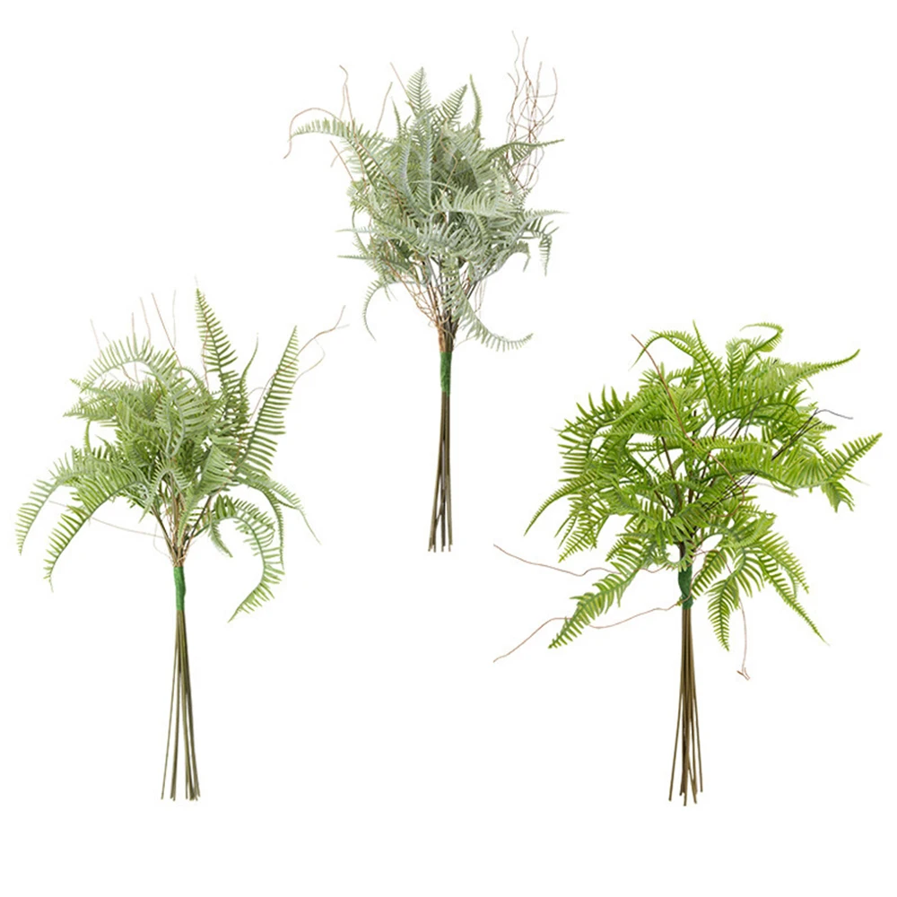 

50cm Artificial Flower Interior Decoration Floral Fern Plant Wall Door Head Artificial Green Plant Wave Grass Wave Leaf
