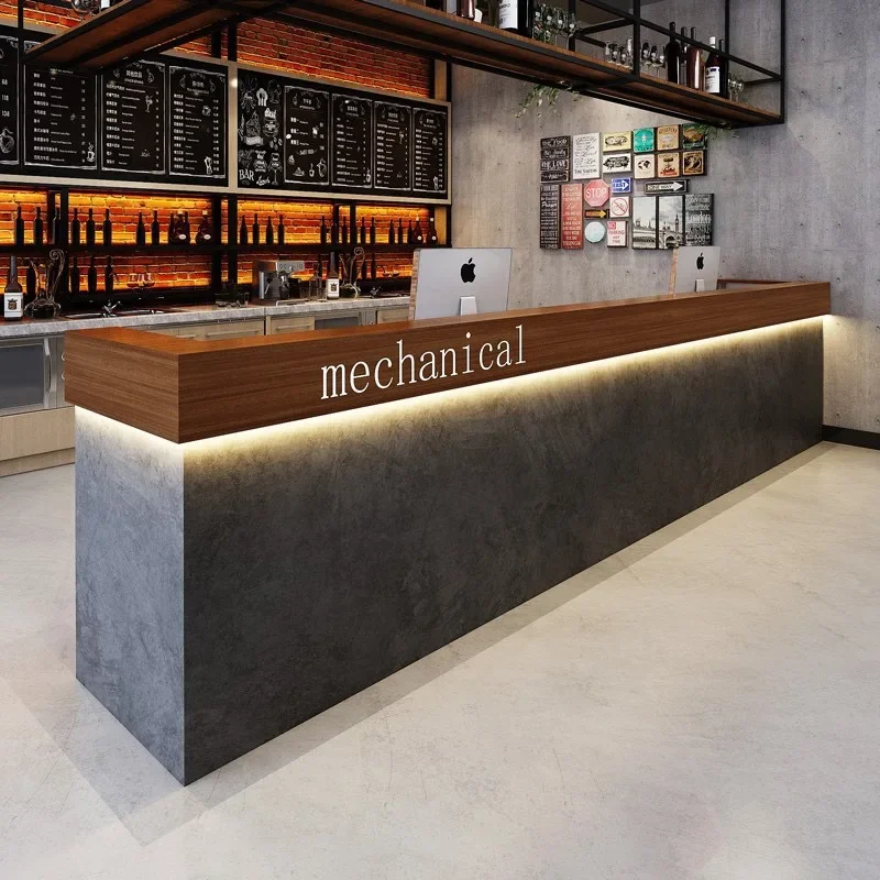 Metal wine storage cabinet wine rack shelf with light against the wall bar rack display case
