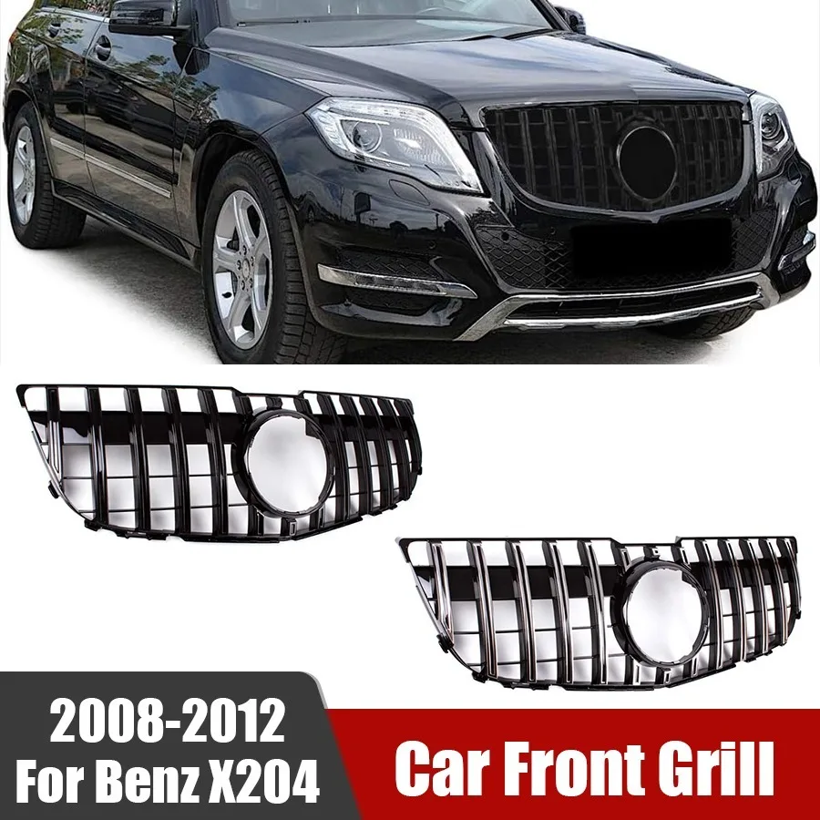 

Car Bumper Hood Mesh Front Grill Upper Racing Grille for Mercedes Benz GLK Class X204 2008-2012 Car-styling Accessories
