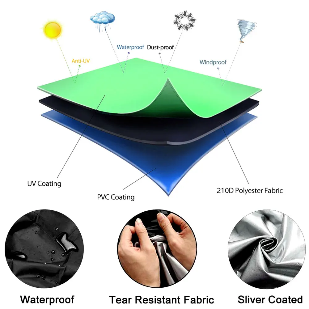 Premium Waterproof Outdoor Patio Heater Cover - Durable, Windproof, Dustproof Protection