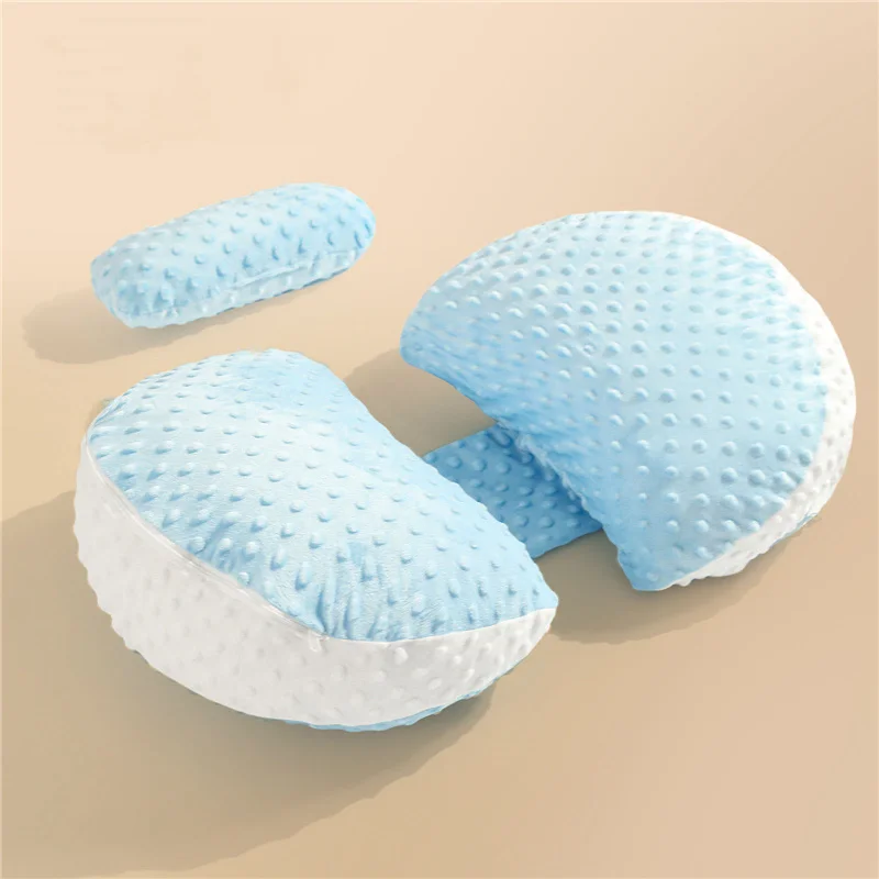 Simple Pure Color Cotton Pregnancy Pillow Washable U-shaped Side Pillow During Pregnancy Maternity Sleeping Artifact Supplies