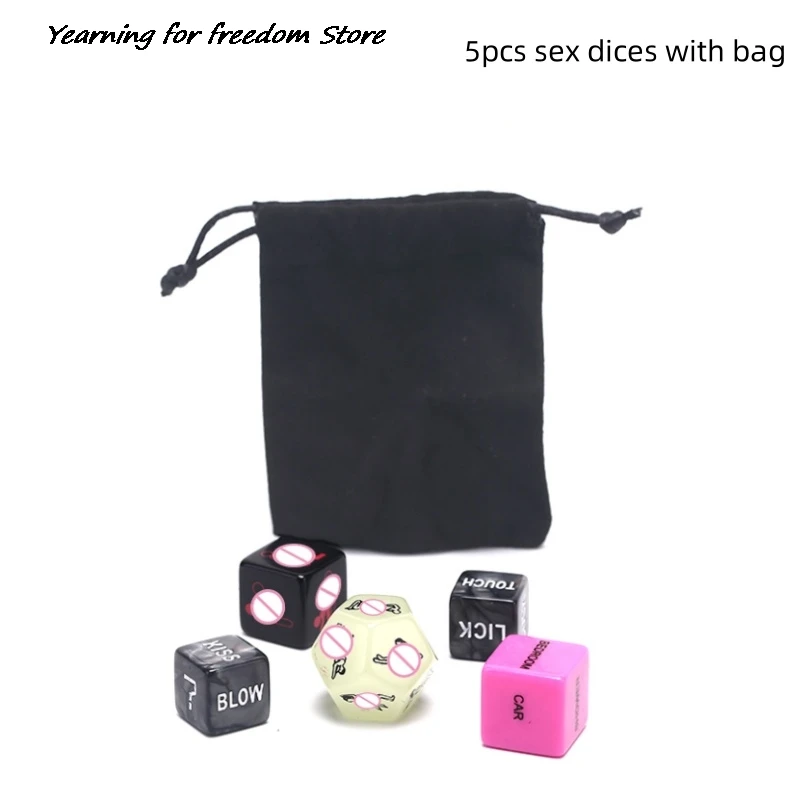 Sex Dice Fun Adult Love Sexy Posture Couple Lovers Game Toy 5pcs