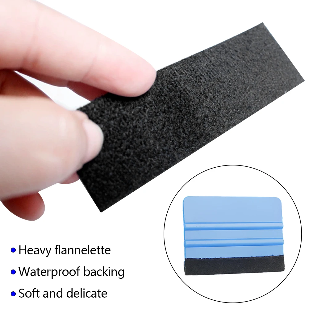 1roll Fiber Vinyl Squeegee Spare Suede Fabric Cloth Car Wrap Tool Window Tint Scraper No Scratch Protector Edge Car Accessory
