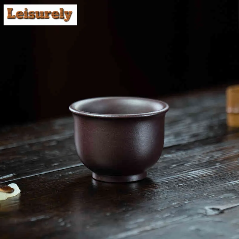 100ml Yixing Zisha Master Handmade Teacup Vintage Tea Bowl Tea Cup Set Tea-tasting Smelling Cup Jianzhan Master Cups Tea Set